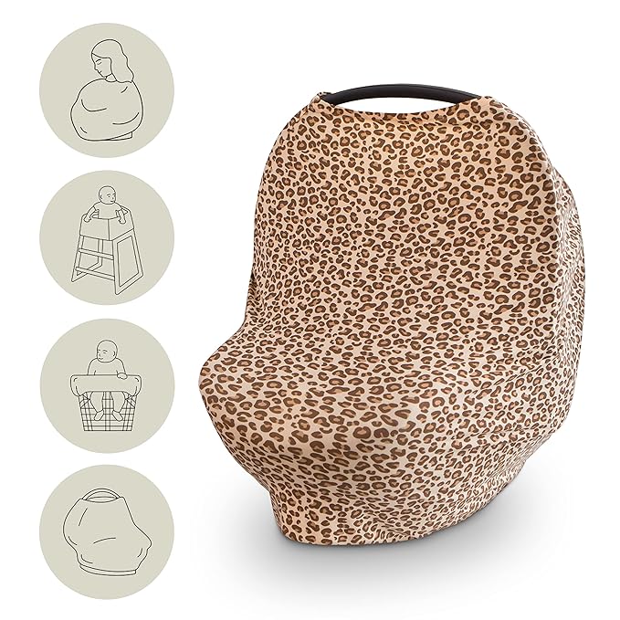 mushie Baby Car Seat Canopy Cover | Breathable & Stretchy Multi Use Cover by mushie
