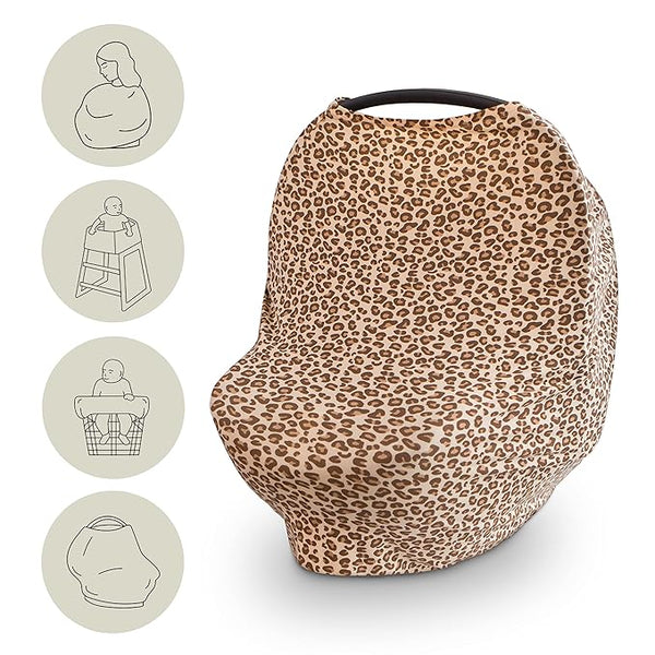mushie Baby Car Seat Canopy Cover | Breathable & Stretchy Multi Use Cover by mushie