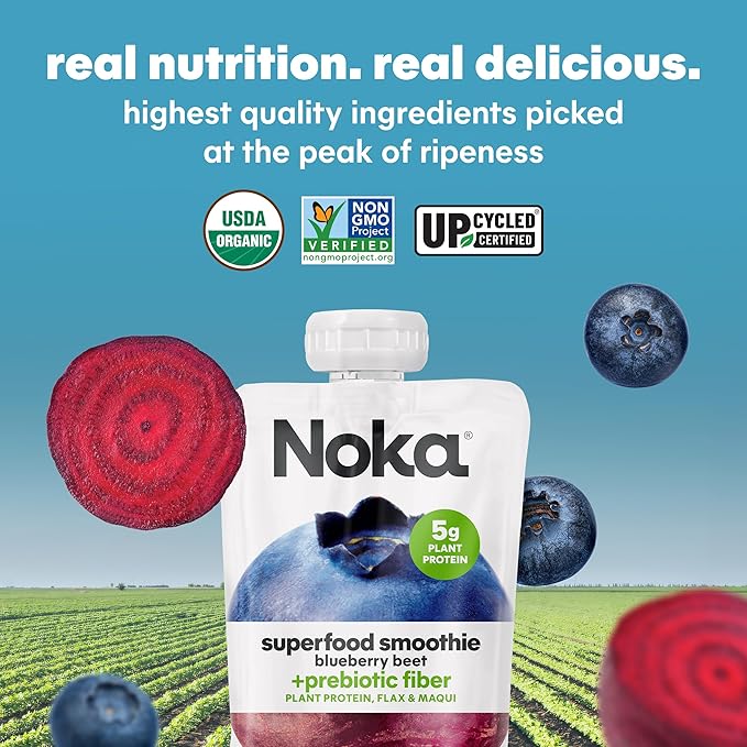 Noka Superfood Fruit Smoothie Pouches, Healthy Snacks - Image 7
