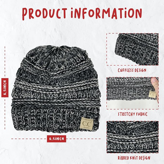 Funky Junque Baby Winter Hat – Cute Newborn Hats, Cozy Warm Infant Beanie - Image 4