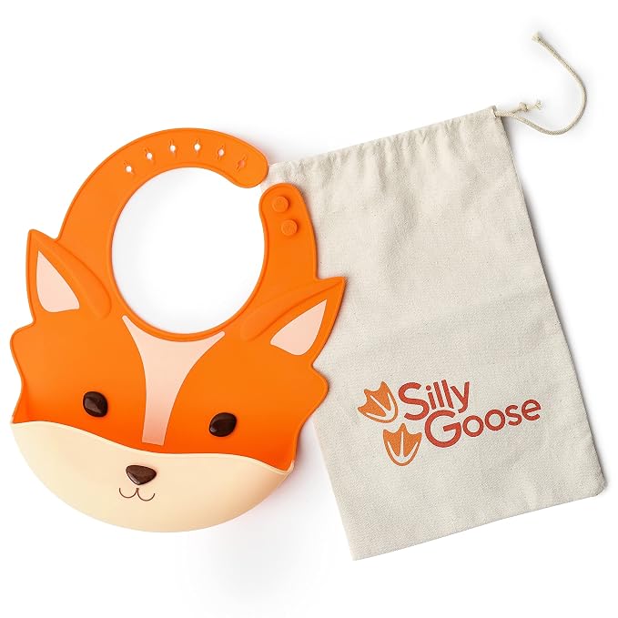 Silly Goose Silicone Animal Baby Bibs by SillyGoose