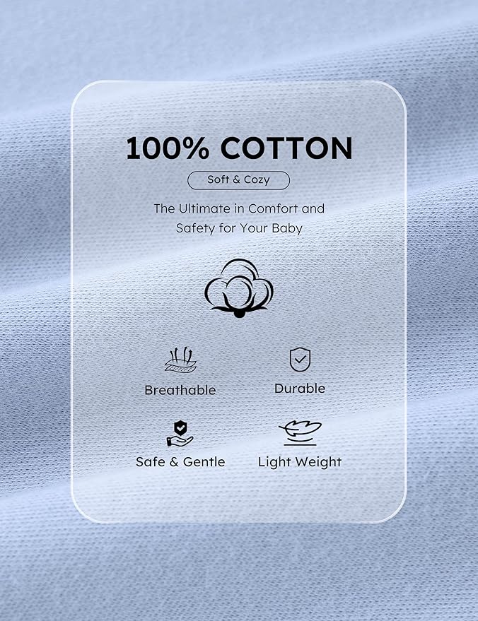 Yoofoss Baby Pajamas 100% Cotton Baby Sleepers - Image 6