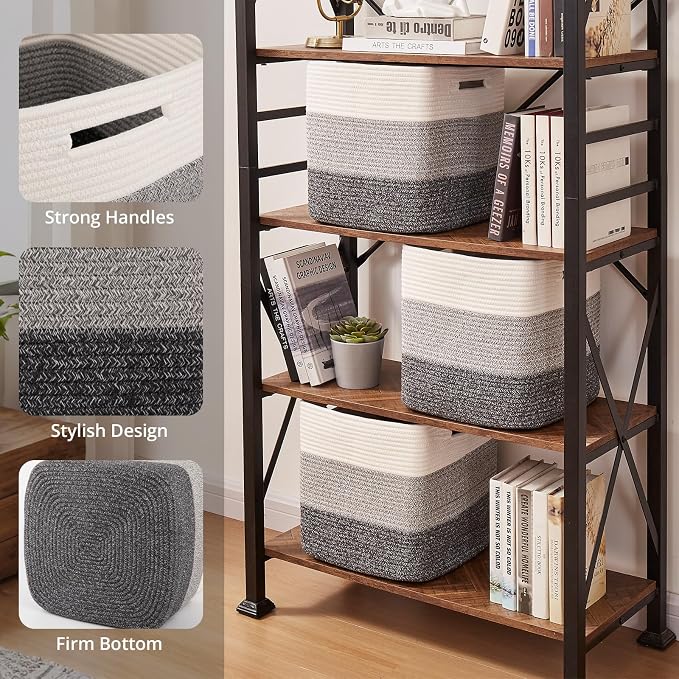 OIAHOMY 13 Kallax Inch Cube Storage Bins, Kallax Insert Storage Baskets - Image 3