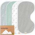 KeaBabies 4-Pack Baby Burp Cloths Baby Girl, Boy by KeaBabies