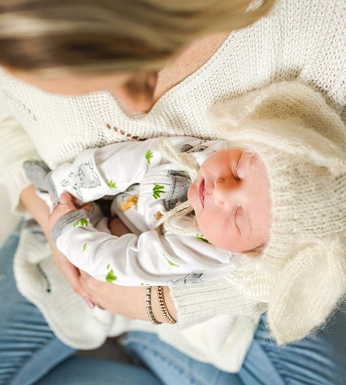 Burt’s Bees Baby Boys' One-Piece Sleep and Play 100% Organic Cotton PJs - Image 3