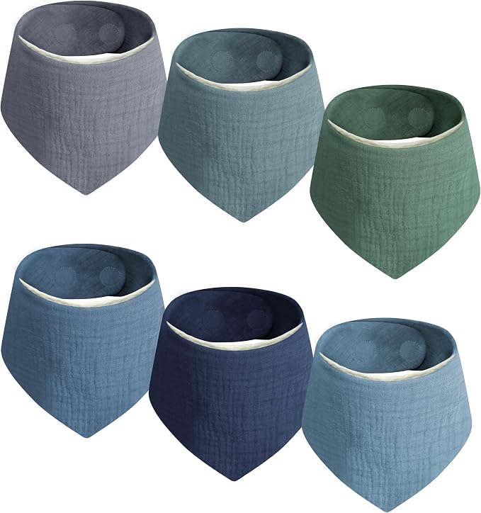 Magnetic Bandana Drool Bibs 6-pack by Unknown