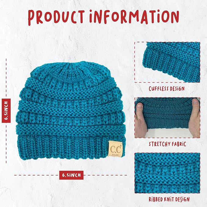Funky Junque Baby Winter Hat – Cute Newborn Hats, Cozy Warm Infant Beanie - Image 5
