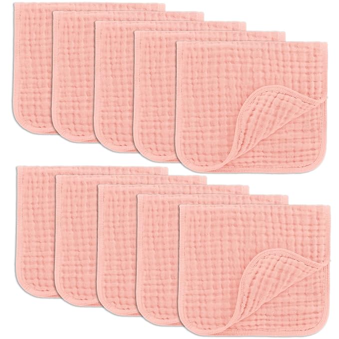 Comfy Cubs Muslin Burp Cloths 20" x 10", Ultra Absorbent 100% Cotton by ComfyCubs