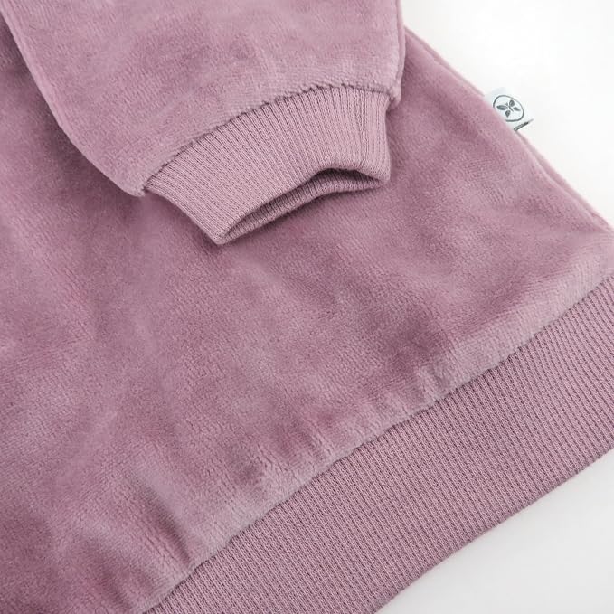 HonestBaby Baby 2-Piece Cozy Velour 100% Organic Cotton Sweatshirt and Jogger - Image 3