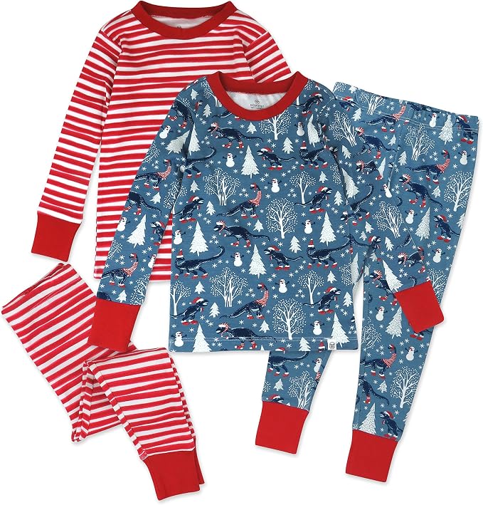 HonestBaby 4 Piece Pajamas Sleepwear Pjs 100% Organic Cotton by HonestBaby