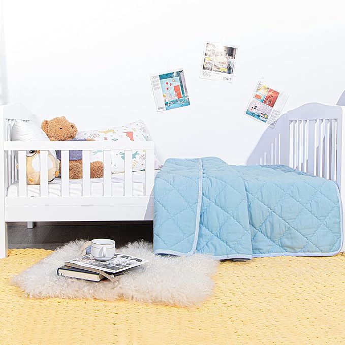 NTBAY Down Alternative Oversized Toddler Comforter, Super Soft and Warm Solid - Image 5