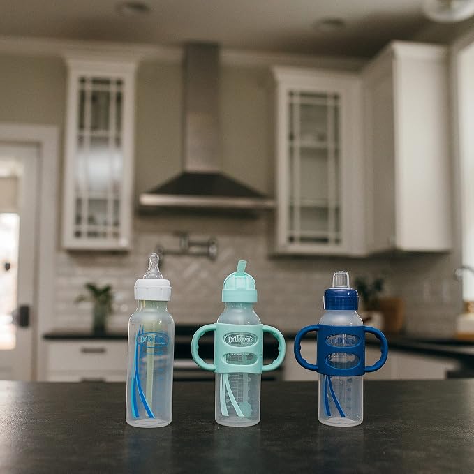 Dr. Brown's Milestones Narrow Sippy Straw Bottle, Spill-Proof - Image 9