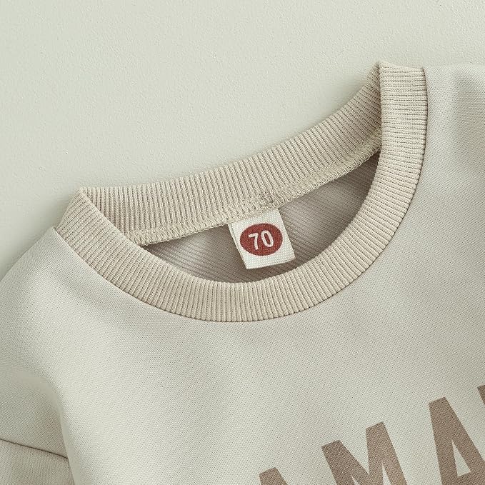 Toddler Baby Boy Clothes Solid Color Long Sleeve Crewneck Sweatshirt Top Casual - Image 3