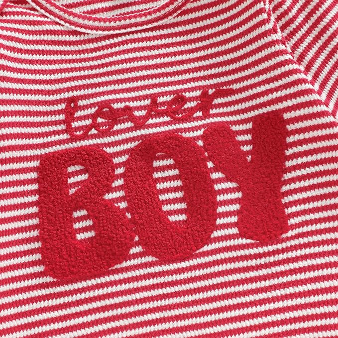 Fernvia Newborn Baby Boy Clothes Letters Print Bodysuit 3 6 9 12 18 Months Long - Image 5