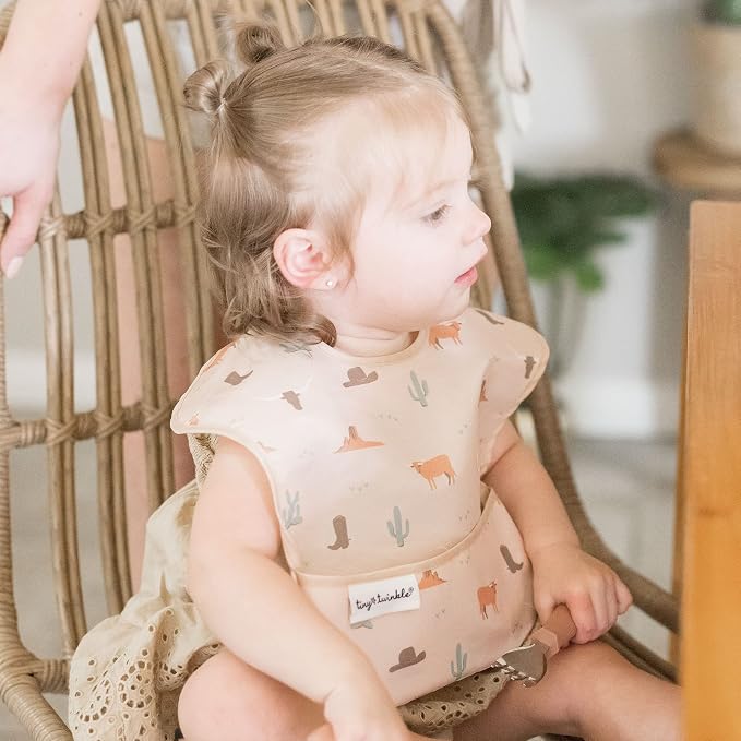 Tiny Twinkle Mess Proof Baby Bibs - Image 9