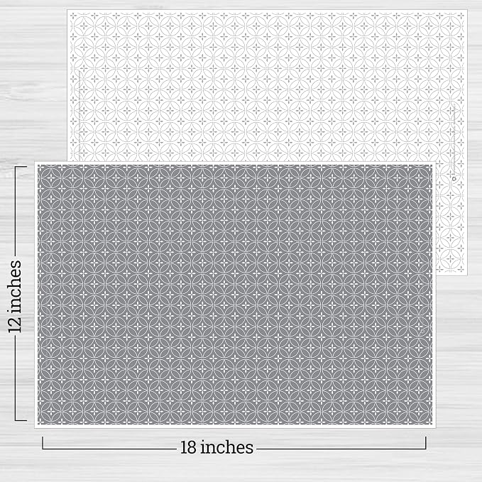 Gray and White Disposable Placemats - Image 5