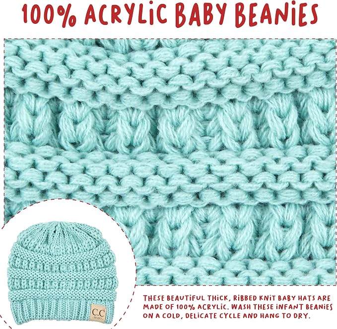 Funky Junque Baby Winter Hat – Cute Newborn Hats, Cozy Warm Infant Beanie - Image 4