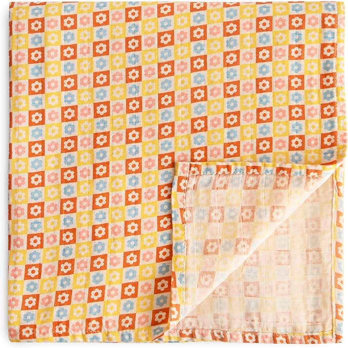 mushie Muslin Baby Swaddle Blanket | 100% Organic Cotton by mushie