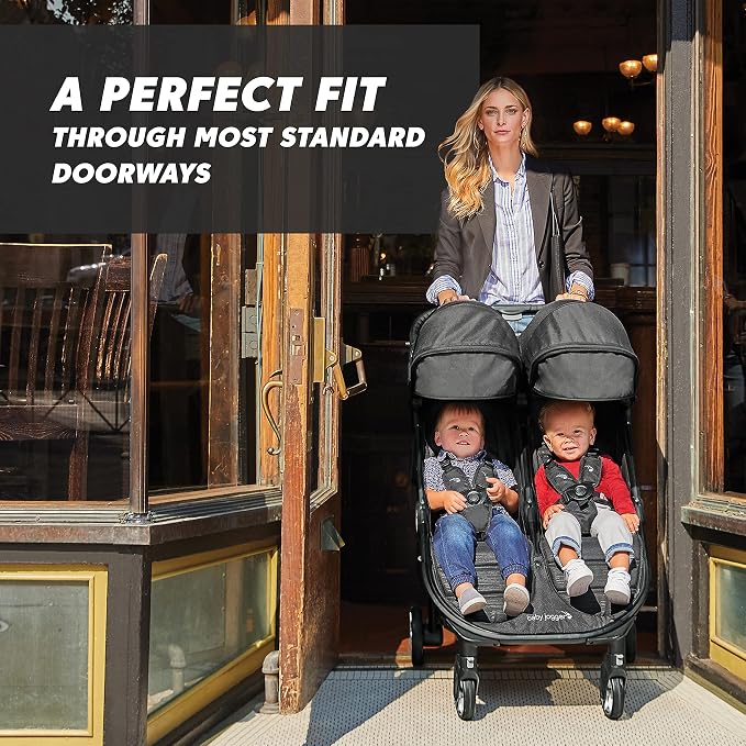 Baby Jogger City Tour 2 Double Stroller Compact & Sleek Twin Design - Image 2