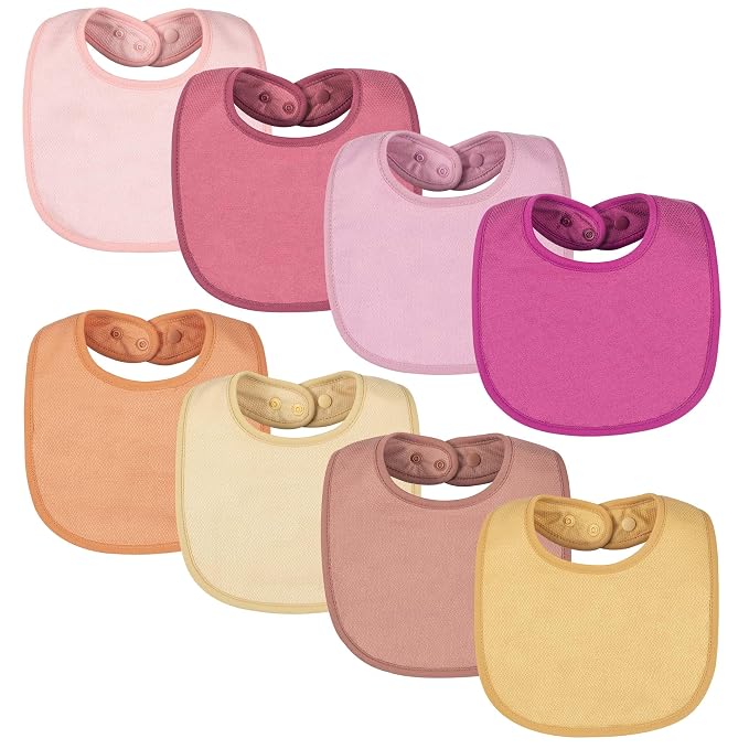 Tiny Twinkle 8 Pack Baby Bibs for Drooling and Teething – Waterproof & by TinyTwinkle