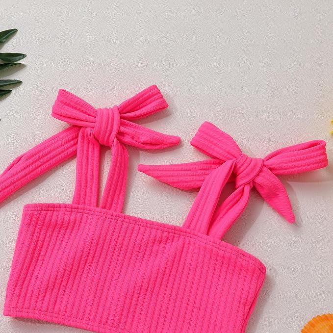 Toddler Swimsuit Girl Color Block Stripe Swimwear Baby Girl Summer Beach - Image 4