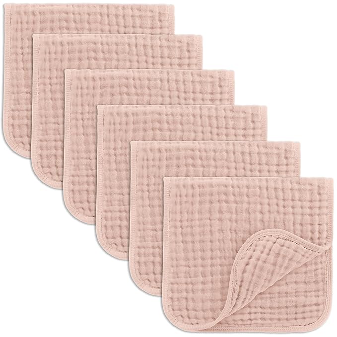 Comfy Cubs Muslin Burp Cloths 20" x 10", Ultra Absorbent 100% Cotton by ComfyCubs