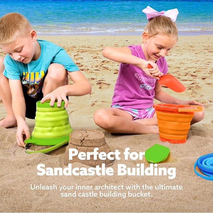 JOYIN 3 Packs Foldable Pail Bucket - Image 2