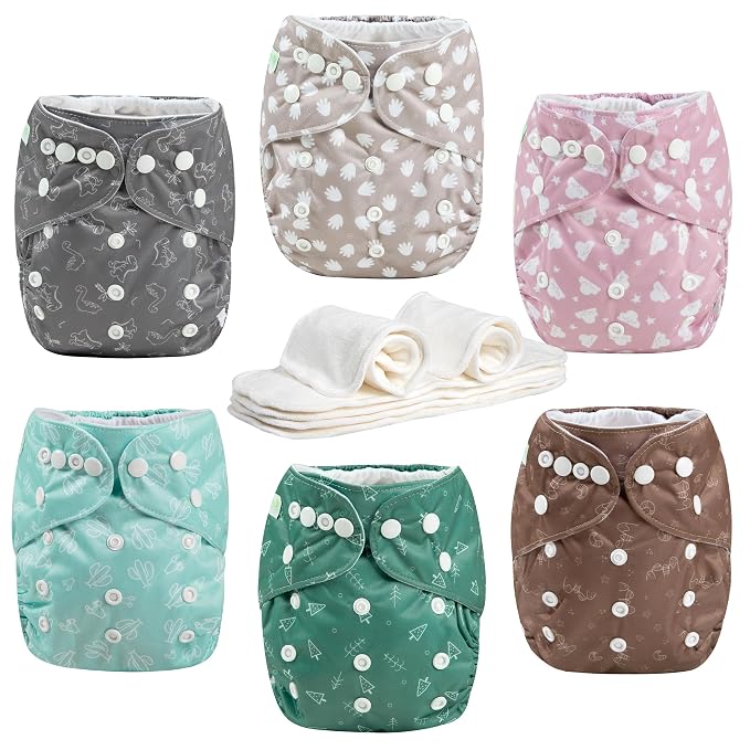 Wegreeco Cloth Diapers 6 Pack - Image 2