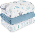 Muslin Swaddle Blankets for Newborn, 3 Pack Breathable Soft Receiving Blanket by LYRICHOMBABY