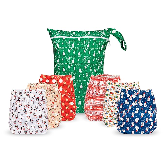Simple Being Reusable Cloth Diapers, Double Gusset, One Size Adjustable by Simple+Being
