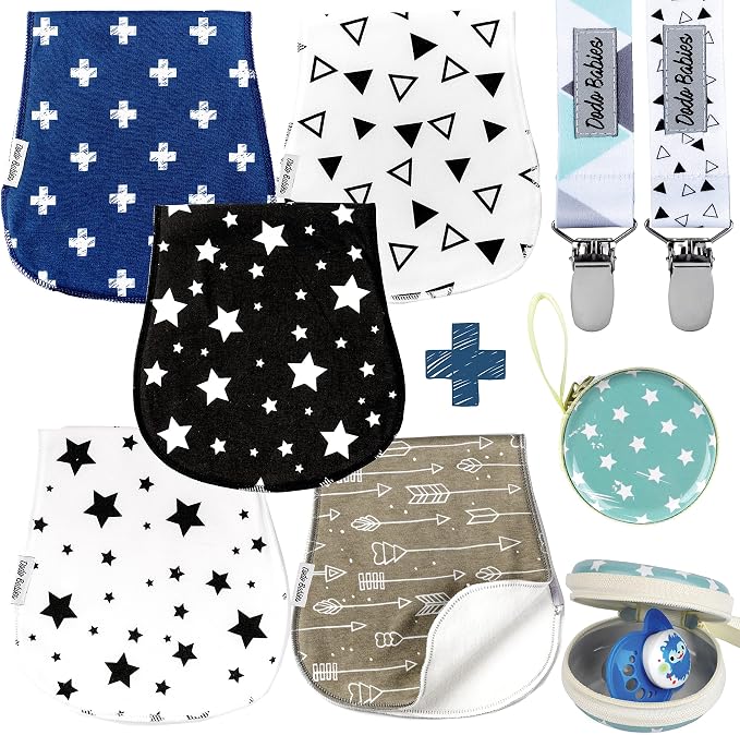 Dodo Babies 5-Pack Baby Burp Cloths by DodoBabies