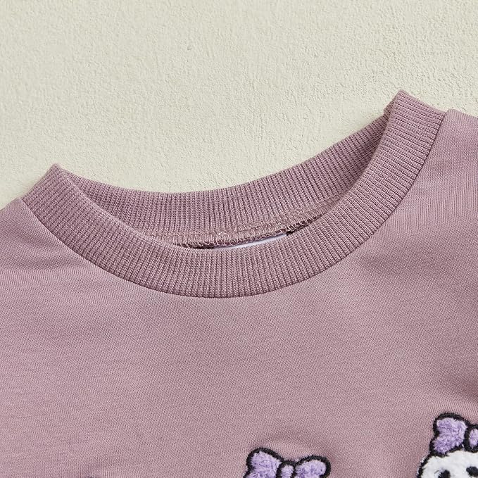 Fernvia Toddler Baby Girl Clothes 3 6 9 12 18 24 Months Fall Outfits Solid Long - Image 4