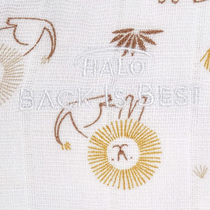 HALO 100% Cotton Muslin Sleepsack Swaddle, 3-Way Adjustable Wearable Blanket - Image 2