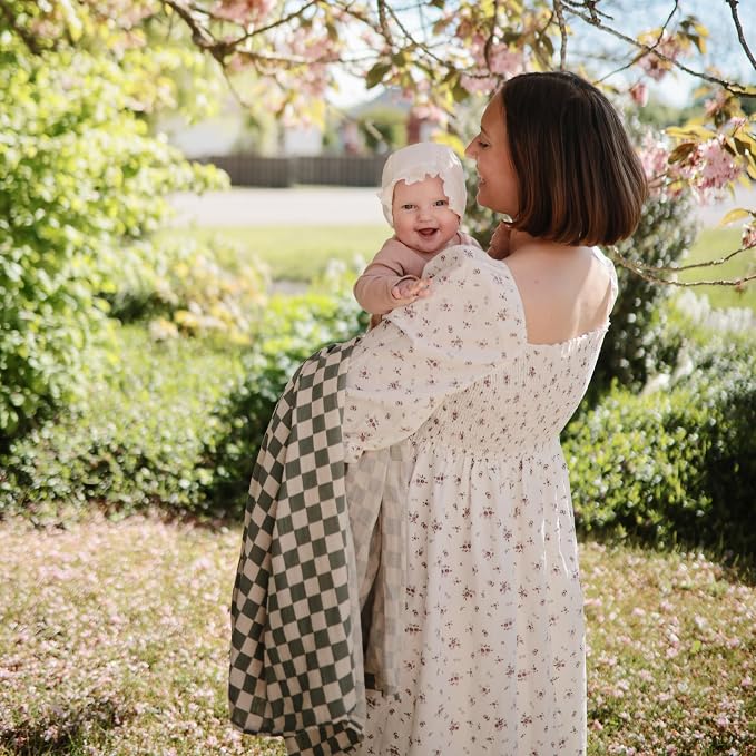 mushie Muslin Baby Swaddle Blanket | 100% Organic Cotton - Image 3
