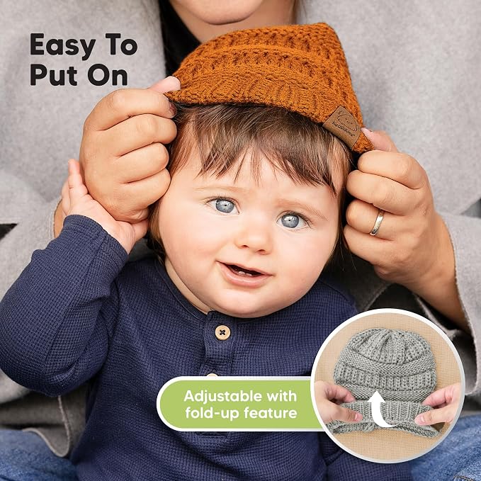 3-Pack Baby Beanies for Boys, Girls - Image 8