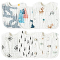 Zainpe 6Pcs Muslin Cotton Baby Bibs Snowflake Polar Bear Pattern Burp Cloths by Zainpe