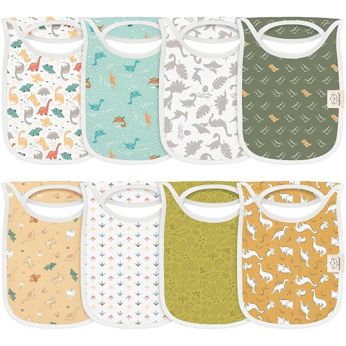 8-Pack Baby Bibs for Boys, Girls by KeaBabies