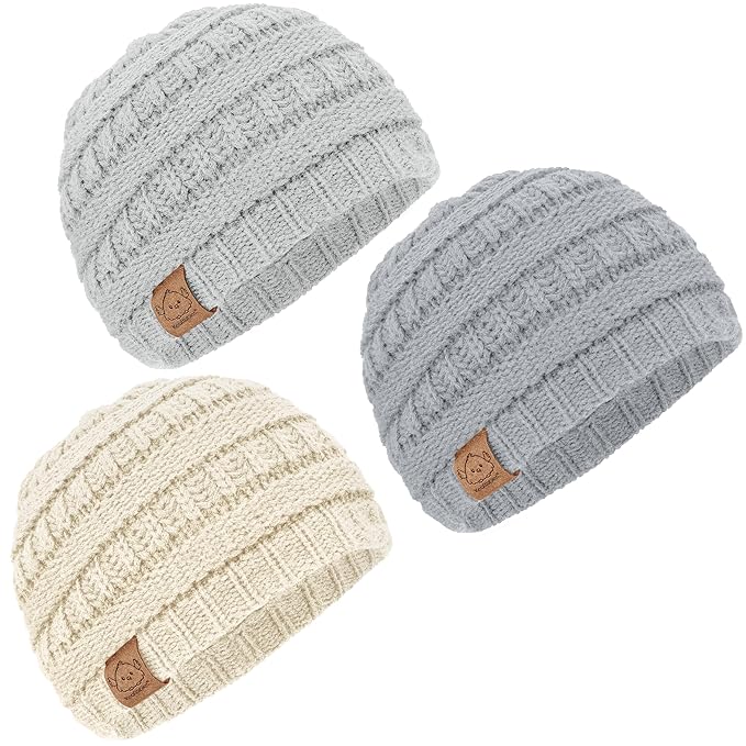 3-Pack Baby Beanies for Boys, Girls by KeaBabies