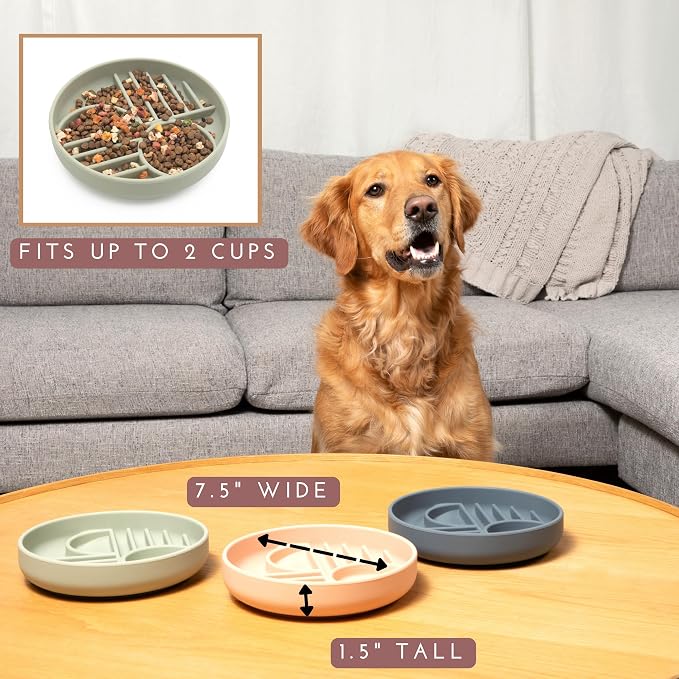 Should We Go? Slow Feeder for Dogs & Puppies, The Slowdown Bowl Silicone Slow - Image 4
