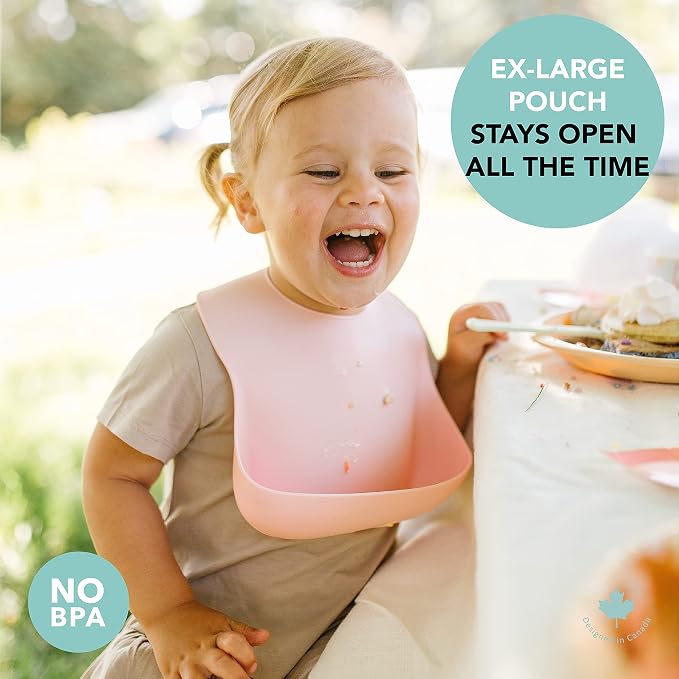 Loulou Lollipop Soft, Waterproof Silicone Feeding Bib - Image 5