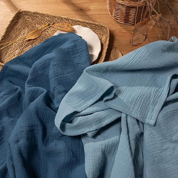 GLLQUEN BABY Muslin Swaddle Blankets, Breathable Swaddle Wrap - Image 5