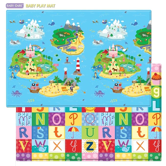 Baby Care Play Mat 82'' x 55'' Original One-Piece Reversible Rollable - Image 7