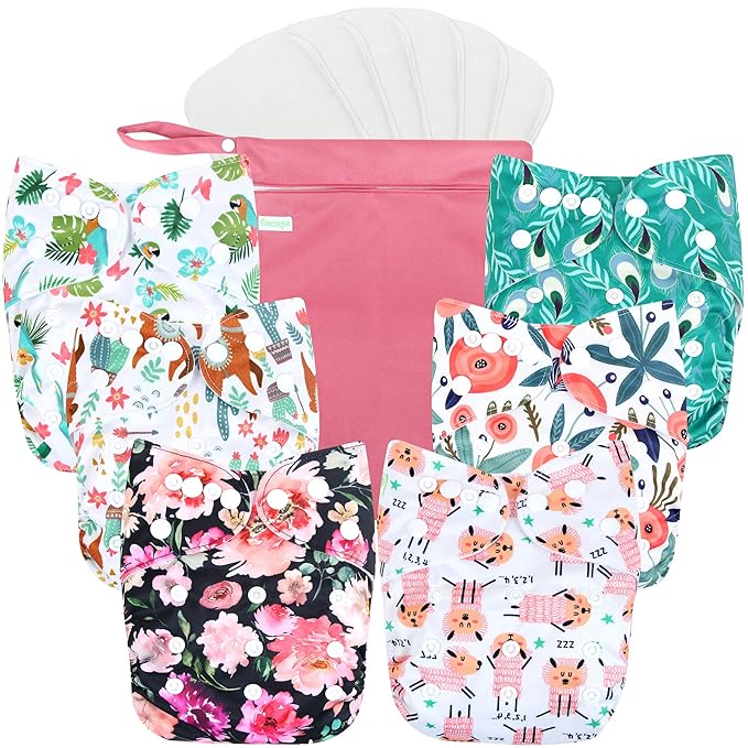 wegreeco Cloth Diapers 6 Pack by wegreeco