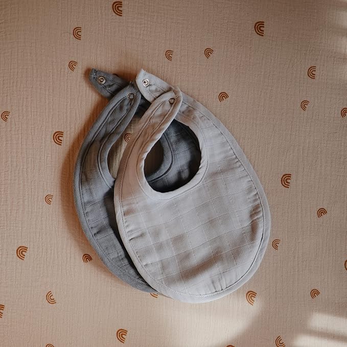 mushie Muslin Baby Bib | Soft Cotton - Image 4