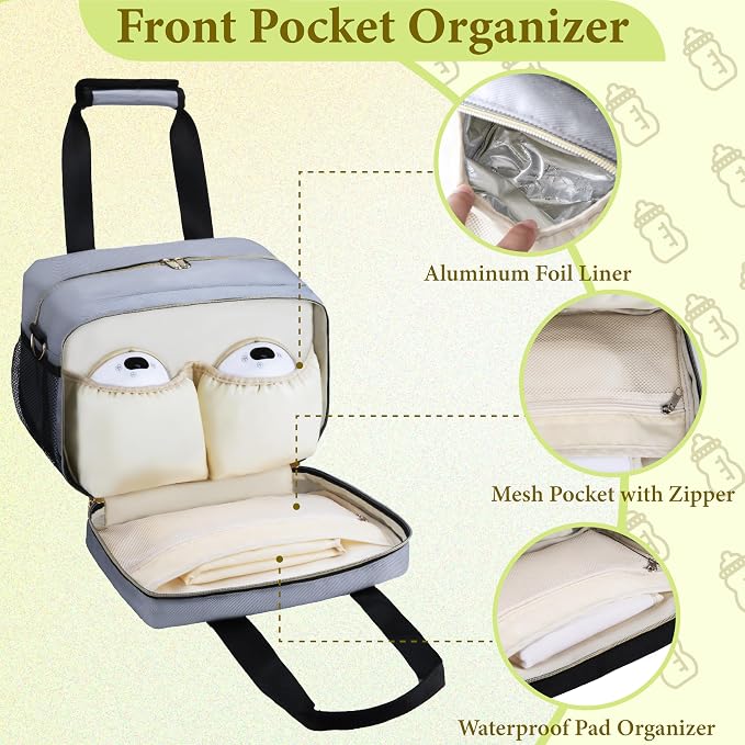 Breastmilk Cooler Bag Fits 6 Baby Bottles up to 9 Ounce - Image 5
