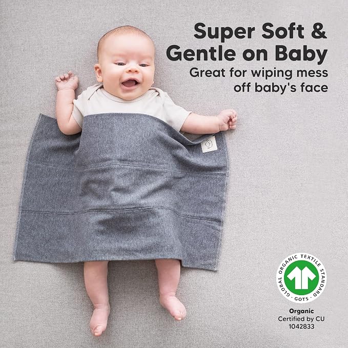 Organic Burp Cloths Baby Boy, Girl - Image 3