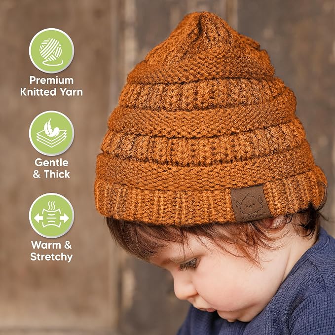 3-Pack Baby Beanies for Boys, Girls - Image 4