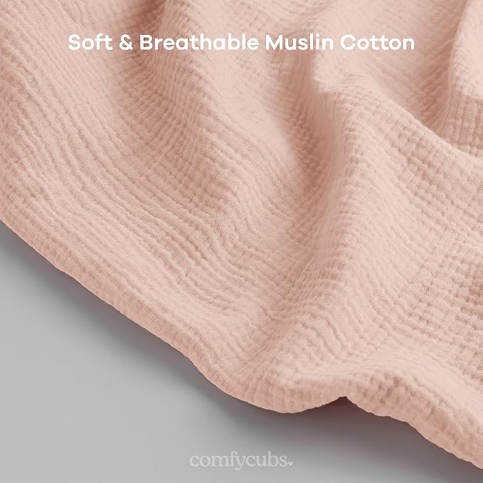 Comfy Cubs Muslin Nursing Cover, 100% Muslin Breastfeeding Cover - Image 4