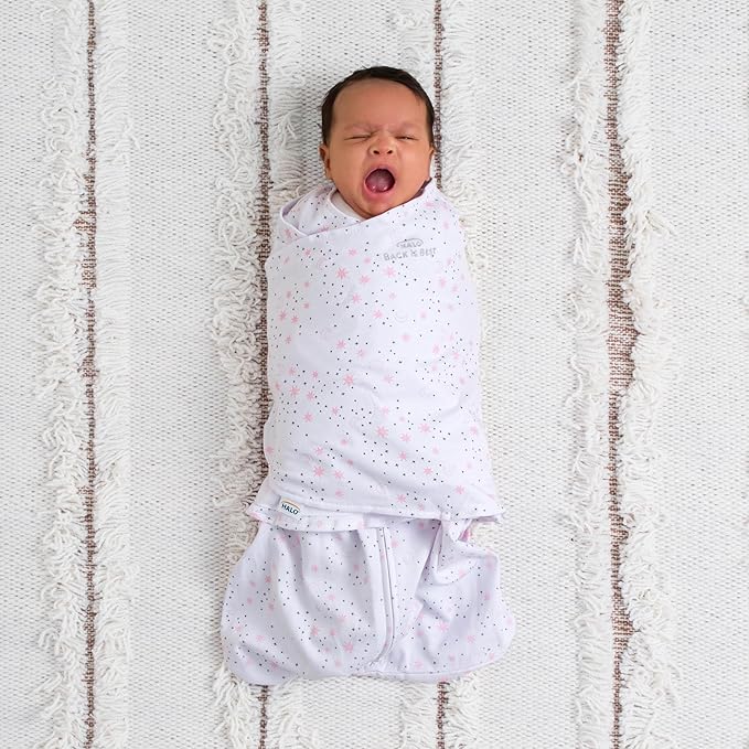 HALO 100% Cotton Sleepsack Swaddle, 3-Way Adjustable Wearable Blanket, TOG 1.5 - Image 2