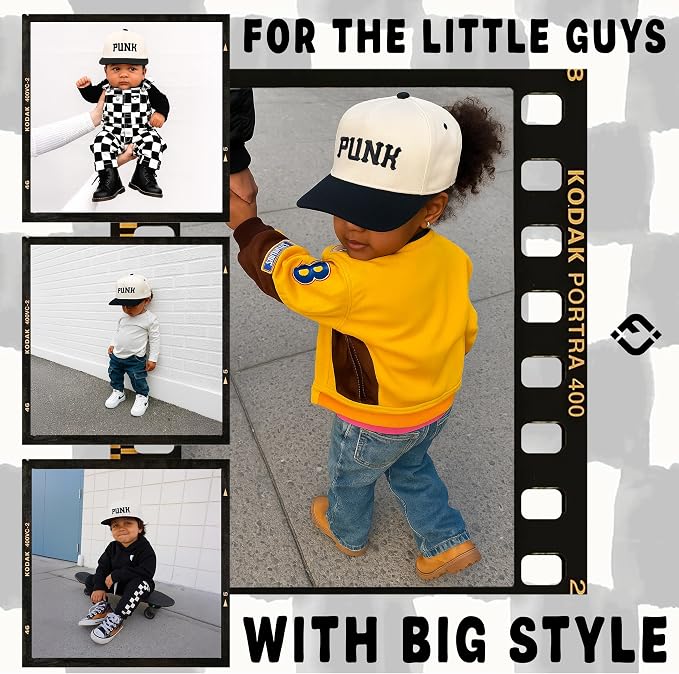 Funky Junque Premium Kids Trucker Hat Vintage Snapback Baseball Cap - Image 2